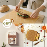 Nectar & Nest Beeswax Wraps for Food - Bread Wraps - Reusable Bread Storage Bags - Organic & Eco-Friendly Alternative to Aluminum Foil, Sourdough Bags
