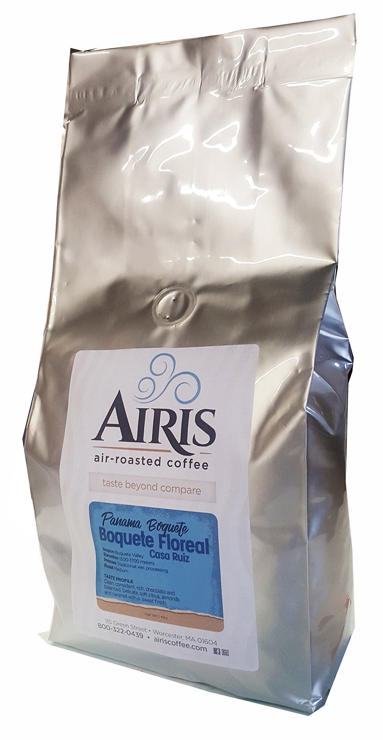 Panama Boquete Floreal Coffee, Casa Ruiz, Whole Bean, AIR ROASTED COFFEE by Airis Coffee Roasters (2.2lbs) (5 lbs)