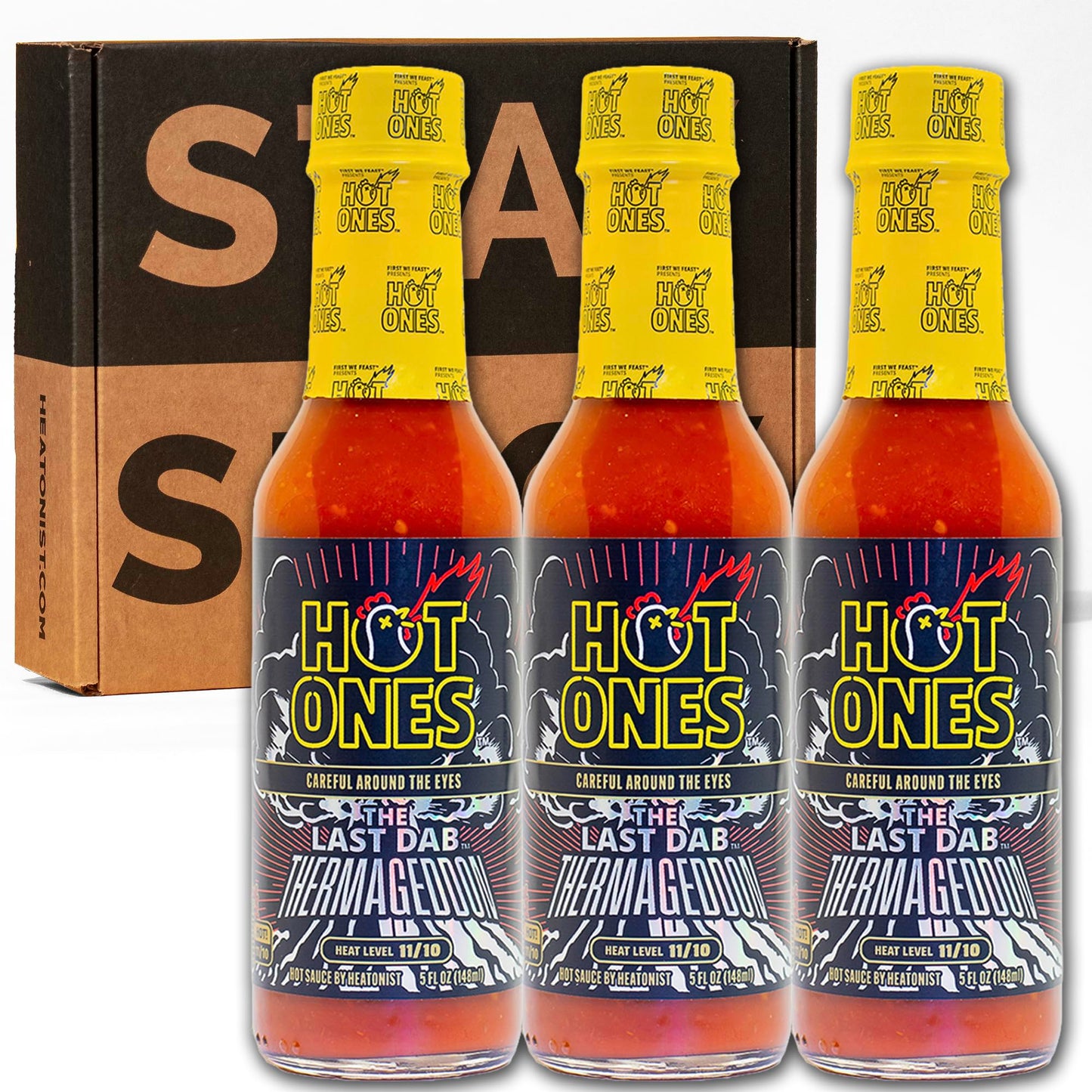 Hot Ones Last Dab Hot Sauce Thermageddon 5 Fl Oz Pack of 3