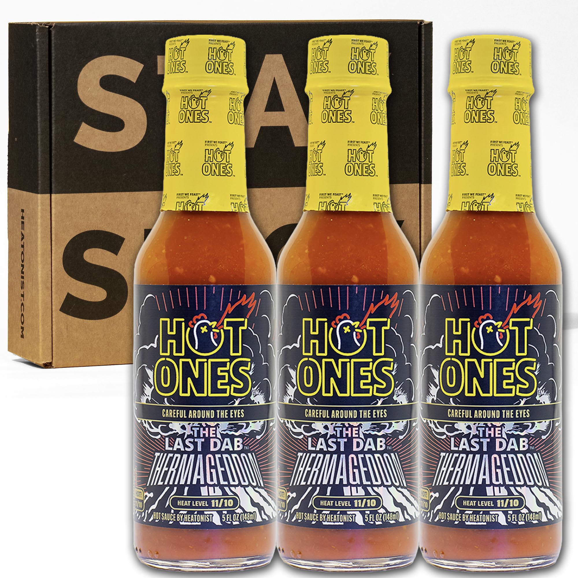 Hot Ones Last Dab Hot Sauce Thermageddon 5 Fl Oz Pack of 3