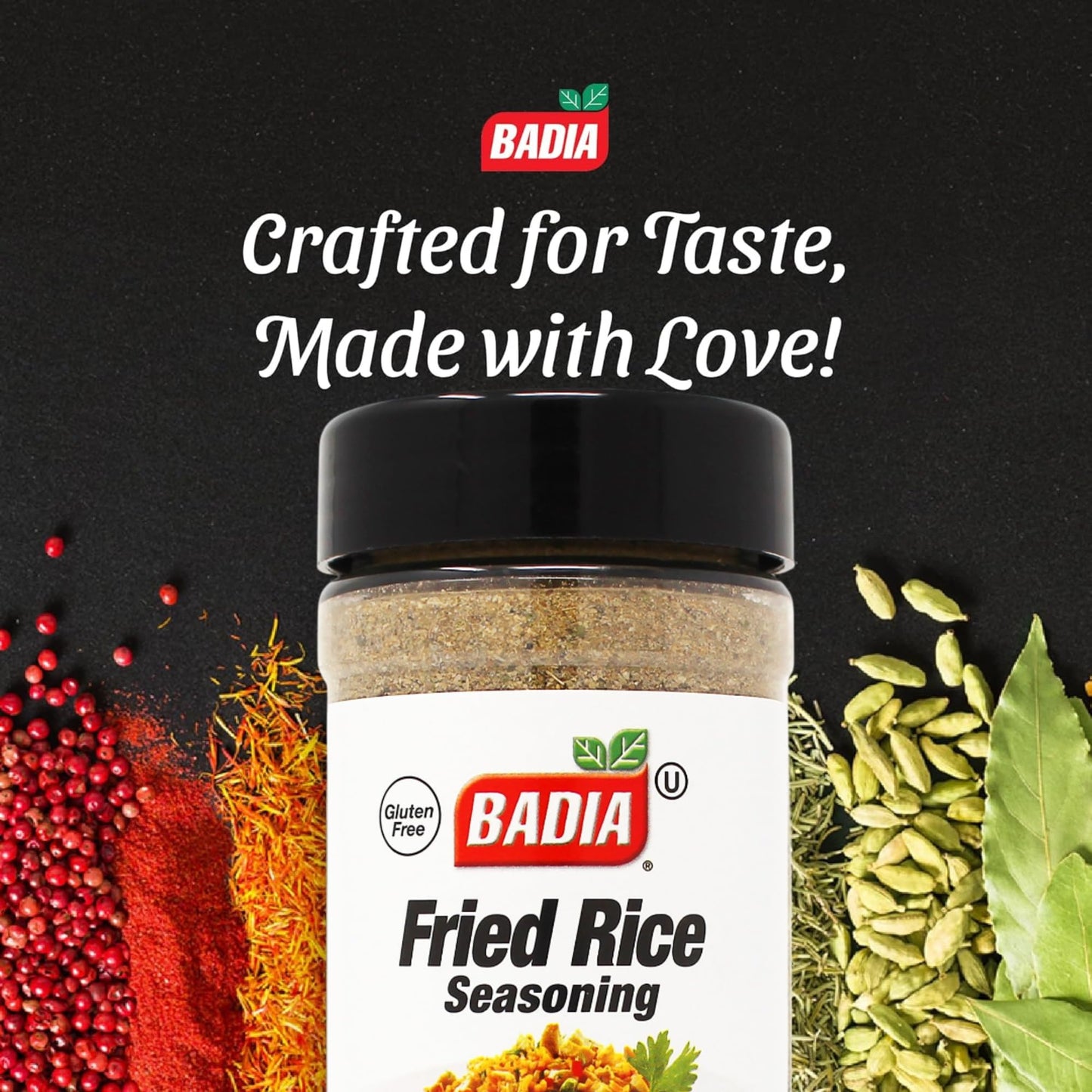 Badia Fried Rice Seasoning, 6 oz - Asian-Inspired Spice Blend for Homemade Fried Rice, Stir-Fries & Noodles - With Garlic, Onion, and Natural Umami