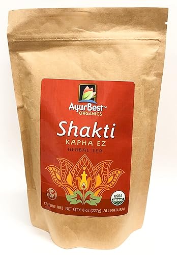 Shakti Kapha EZ Herbal Tea, Organic, USDA Certified Organic, Net Wt. 8 oz (227g), Loose Tea