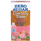 Country Time Zero Sugar Pink Lemonade Drink Mix, 6 ct On-the-Go Packets, 8 per Case