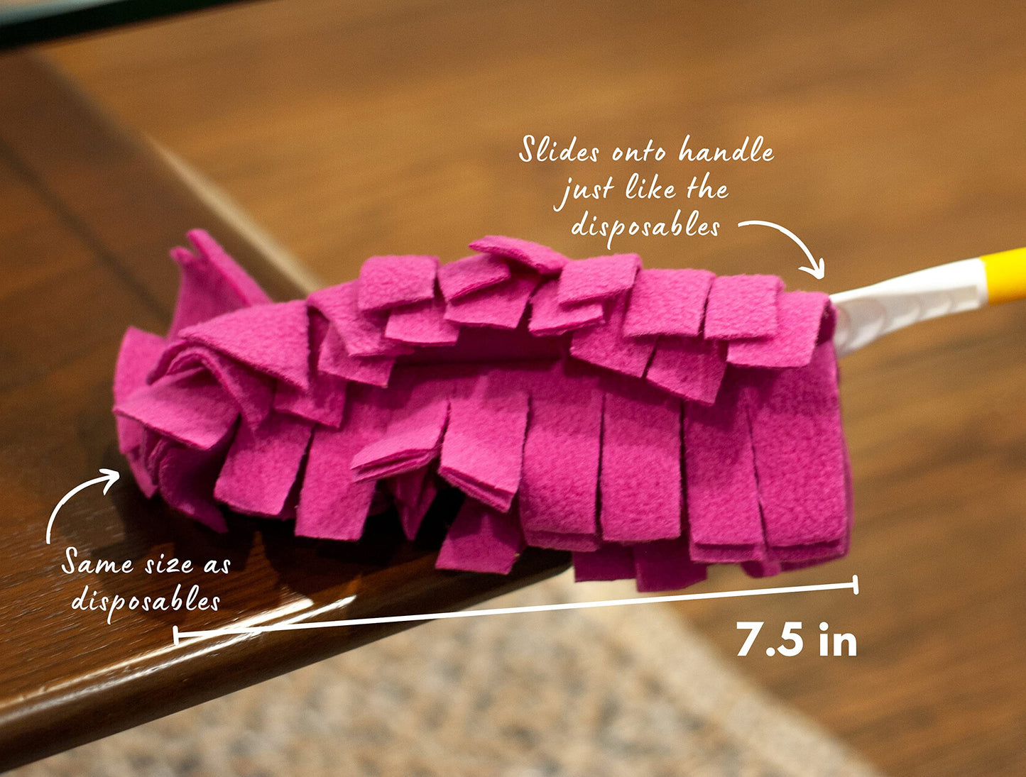 Xanitize Fleece Refills for Swiffer Hand Duster - Reusable, Dry Duster - 5-Pack Rainbow (Jewel)