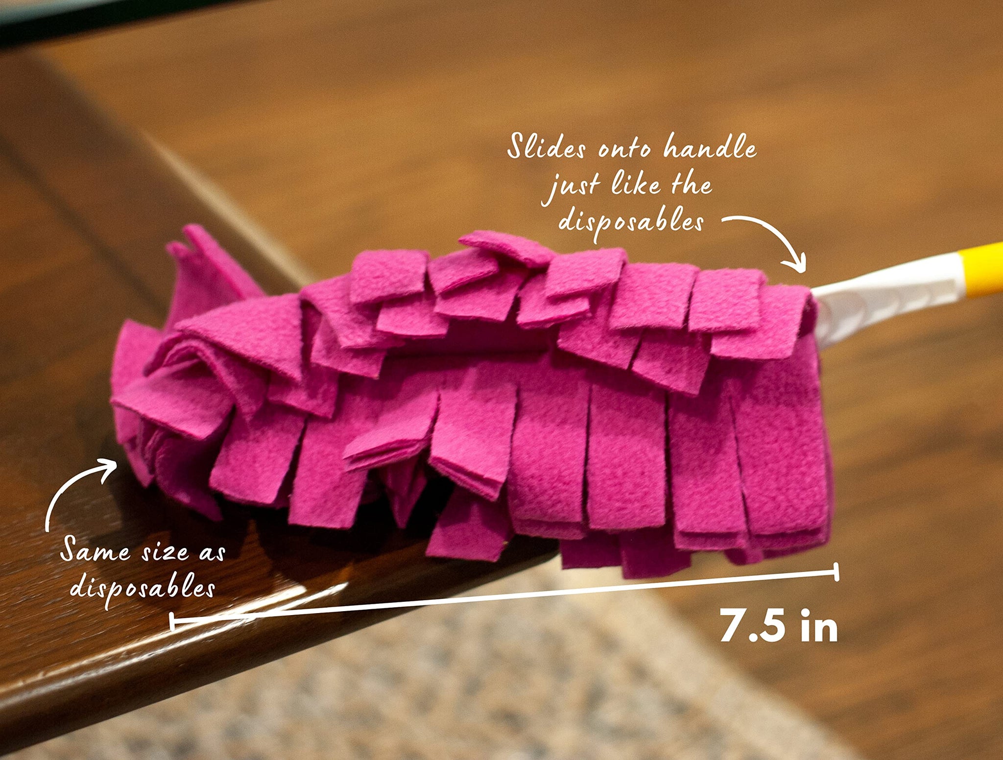 Xanitize Fleece Refills for Swiffer Hand Duster - Reusable, Dry Duster - 5-Pack Rainbow (Jewel)