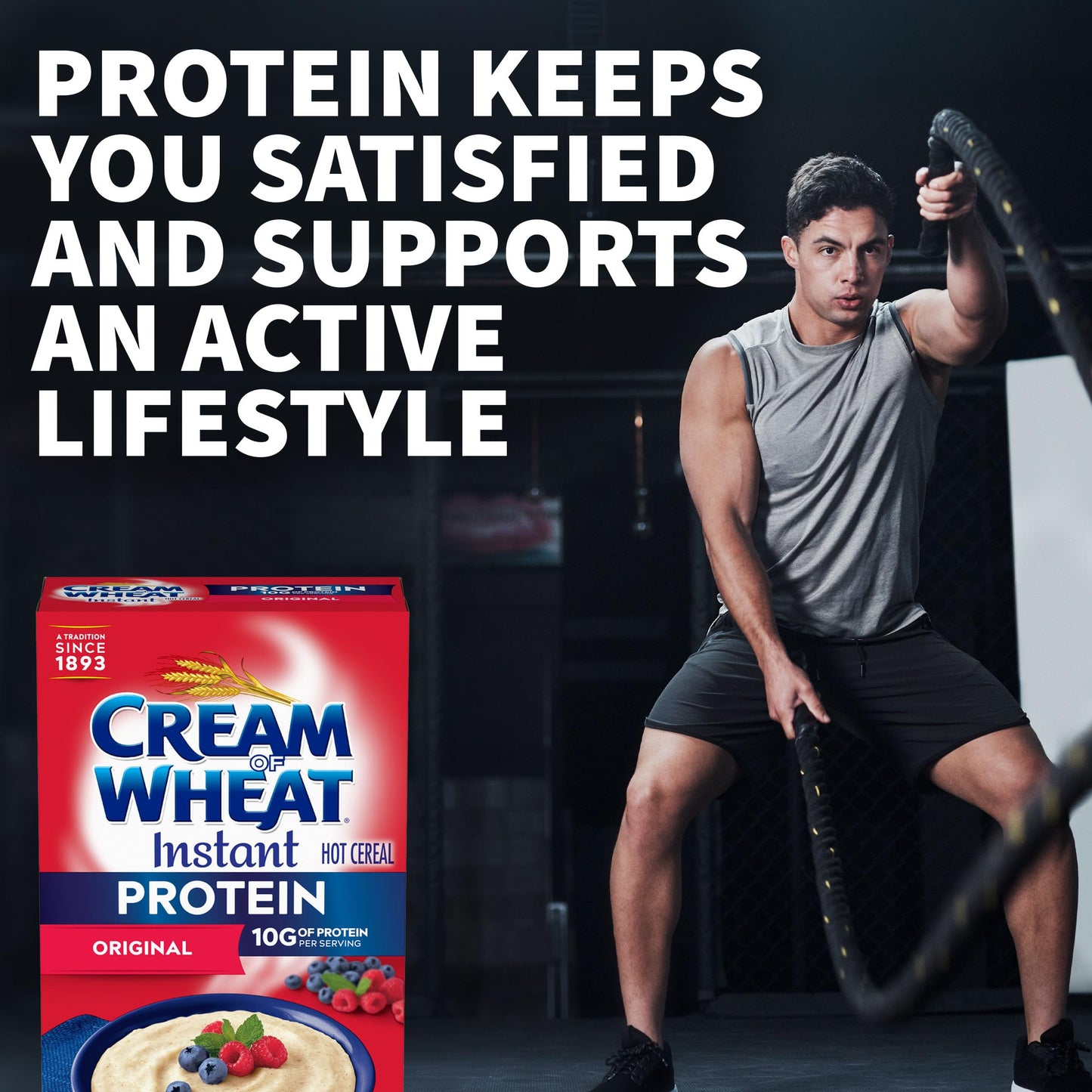 Cream of Wheat Instant High Protein Hot Cereal, Original, 1.34 Ounce, 6 Packets