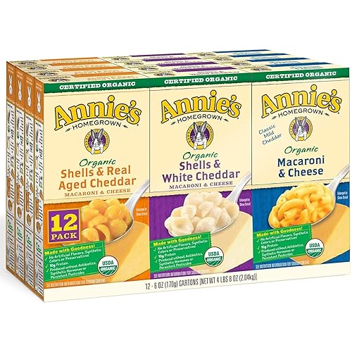 Annies Home Grown Organic Mac & Cheese, 12Count