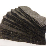 Aquatic Foods inc.100 Nori Seaweed Sheets, Restaurant Grade APX 4" x 7.5" Sheets for Marine Tangs, Angelfish, Butterflies, Cichlids. All Herbivorous