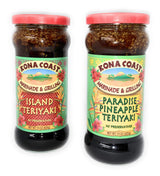Island Paridise Teriyaki Marinade! Two Pack of Kona Coast Marinade Grilling, One Paradise Pineapple Teriyaki! One Island Teriyaki! Ready For Indoor