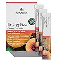 Arbonne Ginseng Energy Supplements - Peach Mango Flavor Fizz Sticks, Energy Boost with Caffeine Powder from Guarana and Green Tea, Delicious