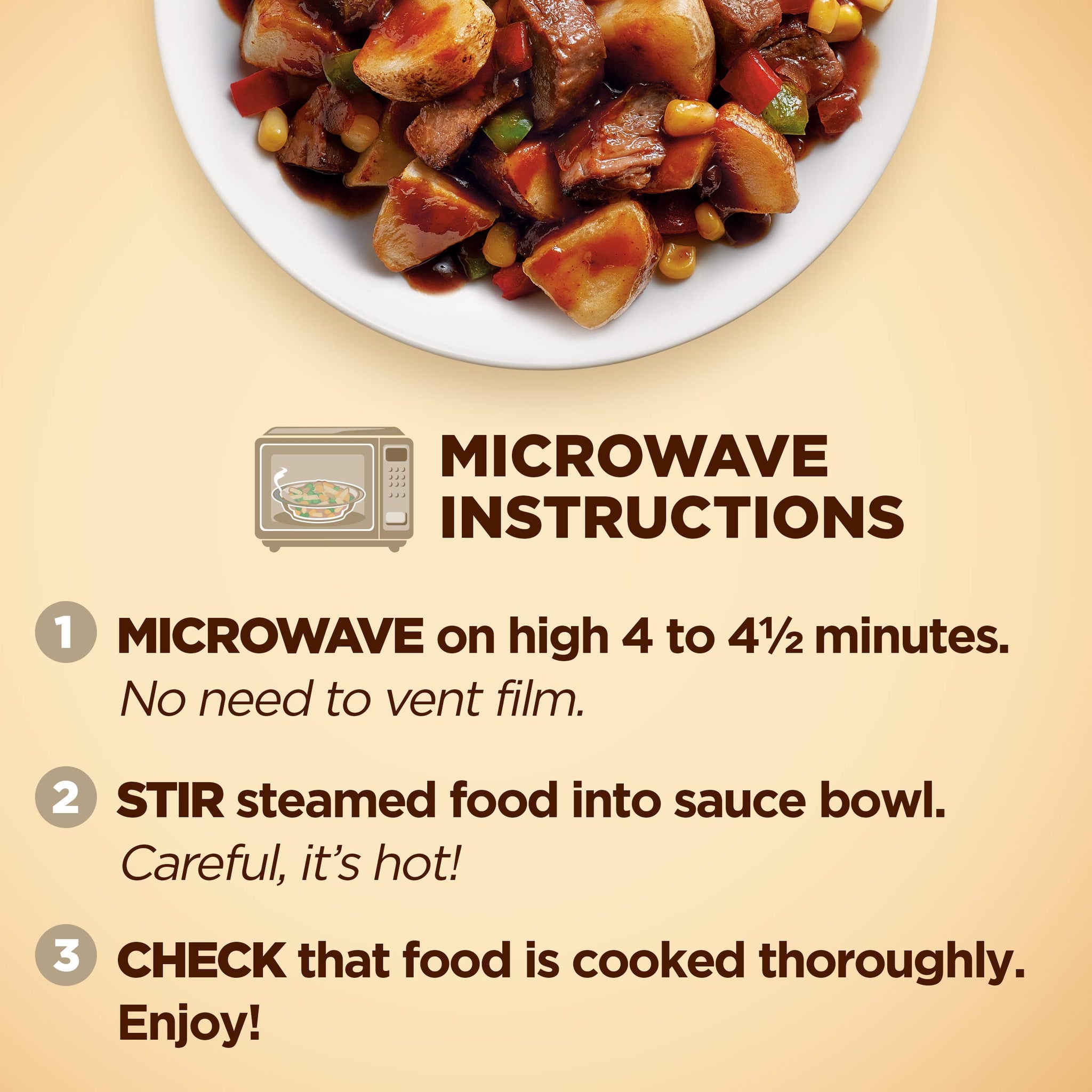 Healthy Choice Cafe Steamers Barbecue Seasoned Steak With Potatoes, Convenient Microwave Meal Made With No Preservatives, Frozen Meal, 9.5 OZ Bowl