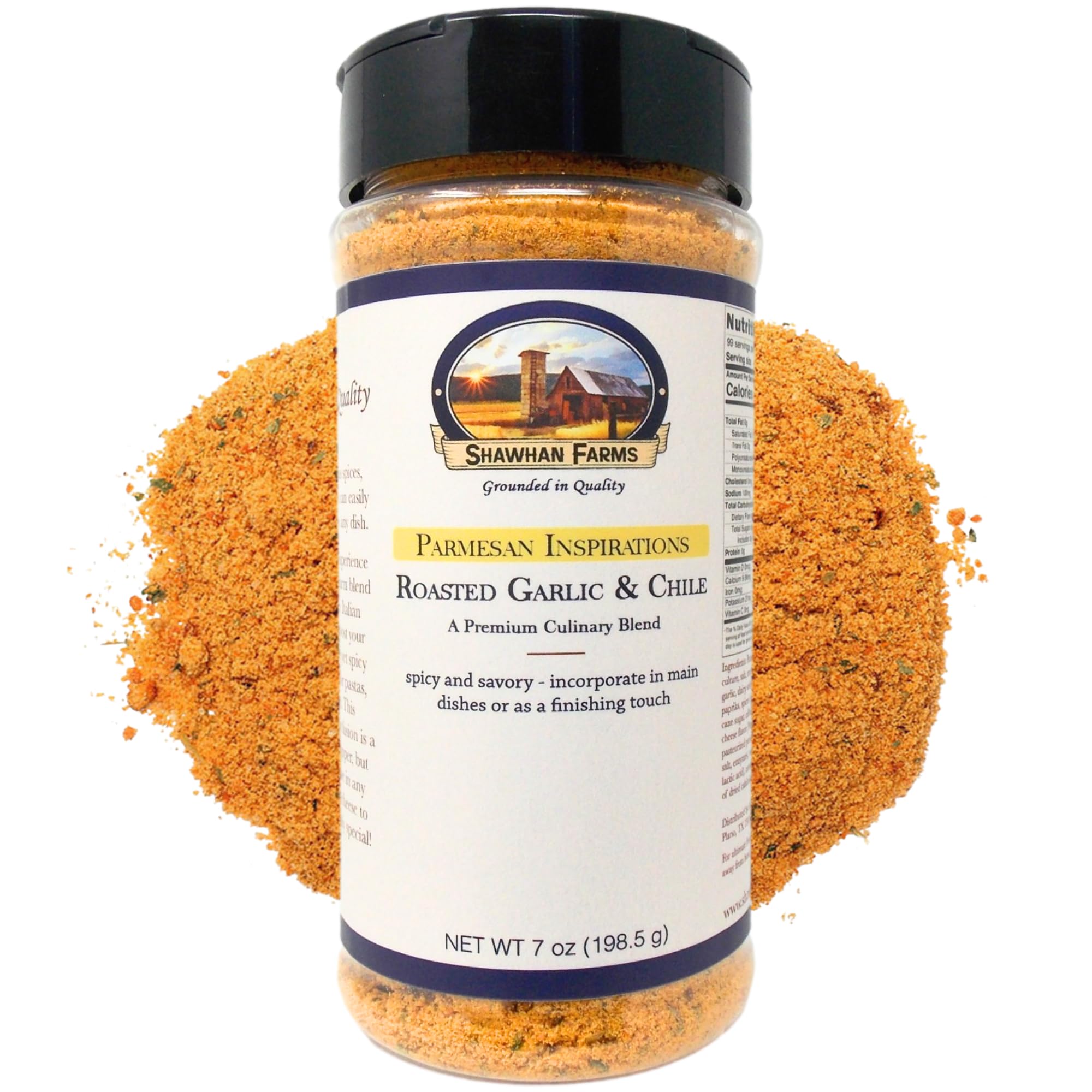 Calabrian Chile & Garlic Parmesan Topper for Snacking, Shawhan Farms, 7 oz