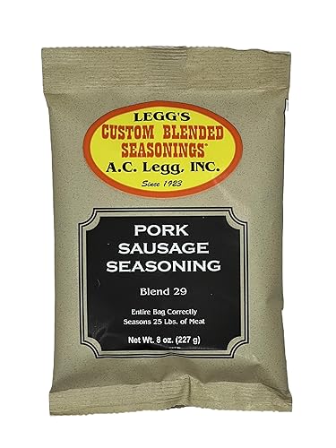 A.C. Legg Old Plantation Seasonings - Blend 29 - Pork Sausage Seasoning - 8 Ounce