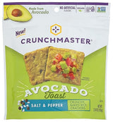 Crunch Master,Avocado Toast Baked Rice Crackers Salt & Pepper, 3.54 Ounce