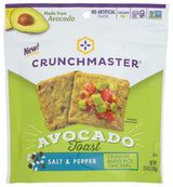 Crunch Master,Avocado Toast Baked Rice Crackers Salt & Pepper, 3.54 Ounce