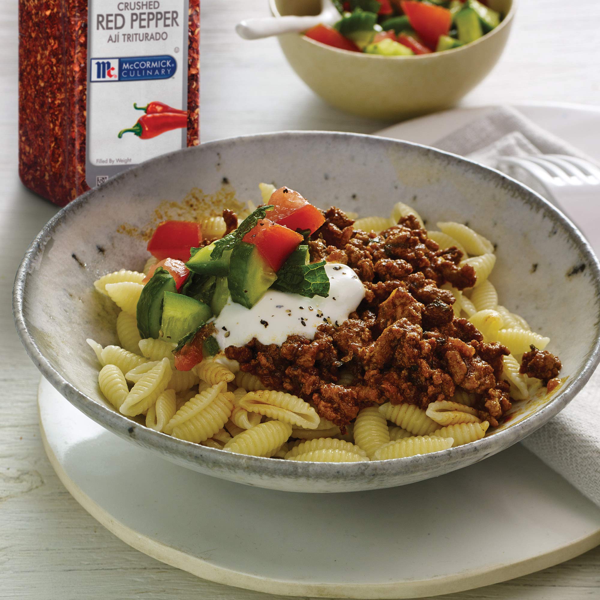 McCormick Culinary Crushed Red Pepper, 13 oz - One 13 Ounce Container of Crushed Red Pepper Flakes, Perfect for Sprinkling Onto Pizza, Beef, Pork