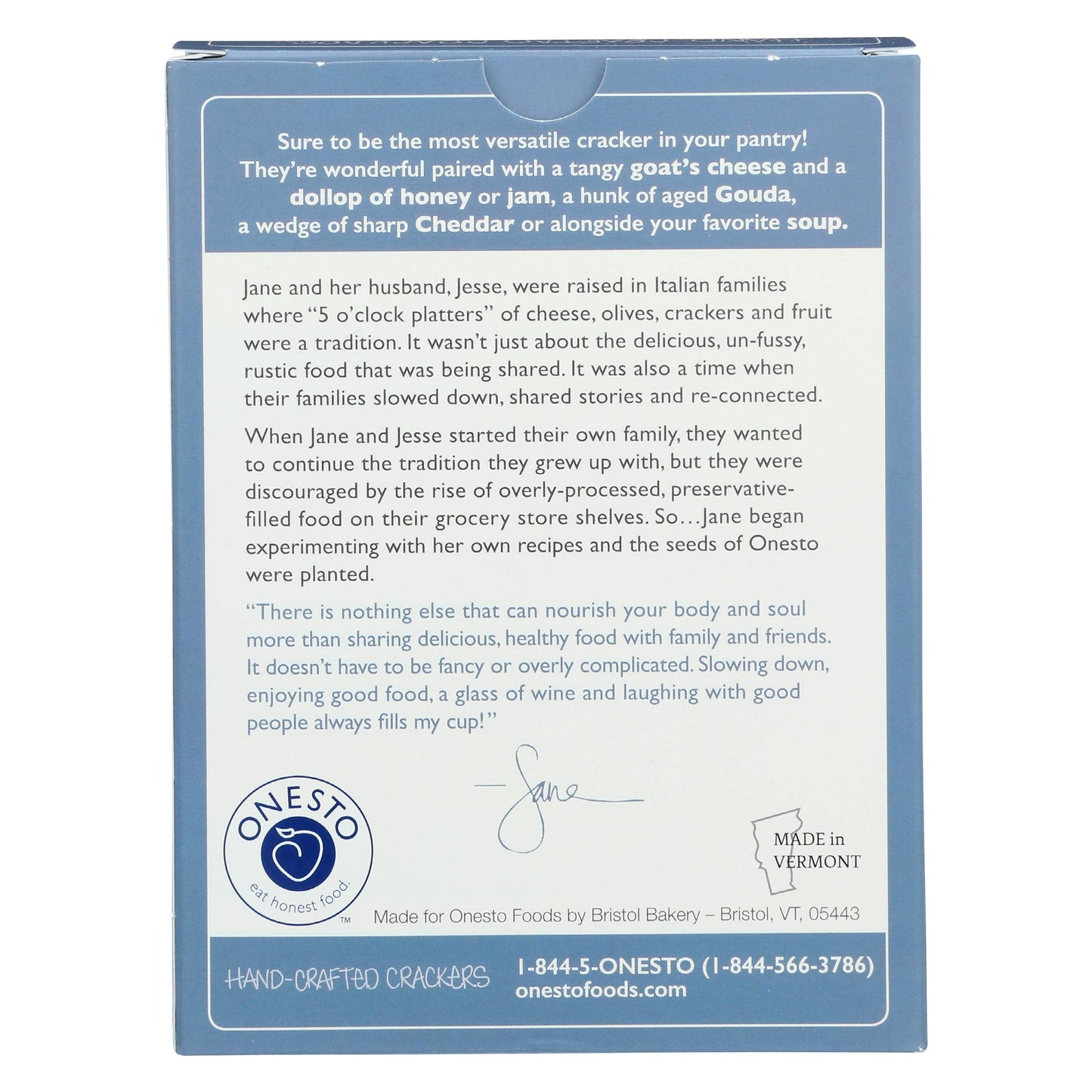 ONESTO Sea Salt Crackers, 4 OZ