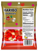 Haribo, Gold-Bears Valentine Peg Bag, 4 Ounce