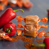Béquet Caramel - Chipotle Caramel - Candy Individually Wrapped - Gourmet Caramel Candy - Made in Montana - Kosher (Star D) and Gluten Free - 8 oz Gift