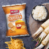 Herr’s Potato Chips, Horseradish and Cheddar Flavor, Gluten Free Snacks, 6oz Bag (6 Count)