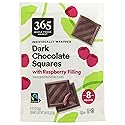 365 by Whole Foods Market Raspberry Filled Dark Chocolate Square 8 Count, 0.5 OZ
