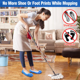 10Pcs Mop Slippers for Floor Cleaning Washable Shoes Cover Soft Microfiber Dust Mops Mop Socks Reusable for Women Men Kids Foot Dust Hair Cleaners