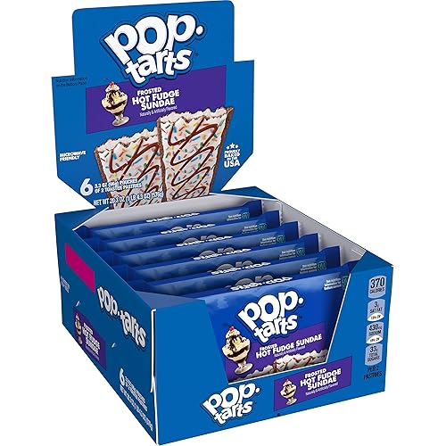 Kellogg's Pop-Tarts, Breakfast Toaster Pastries, Frosted Hot Fudge Sundae, 20.3oz (72 Count)