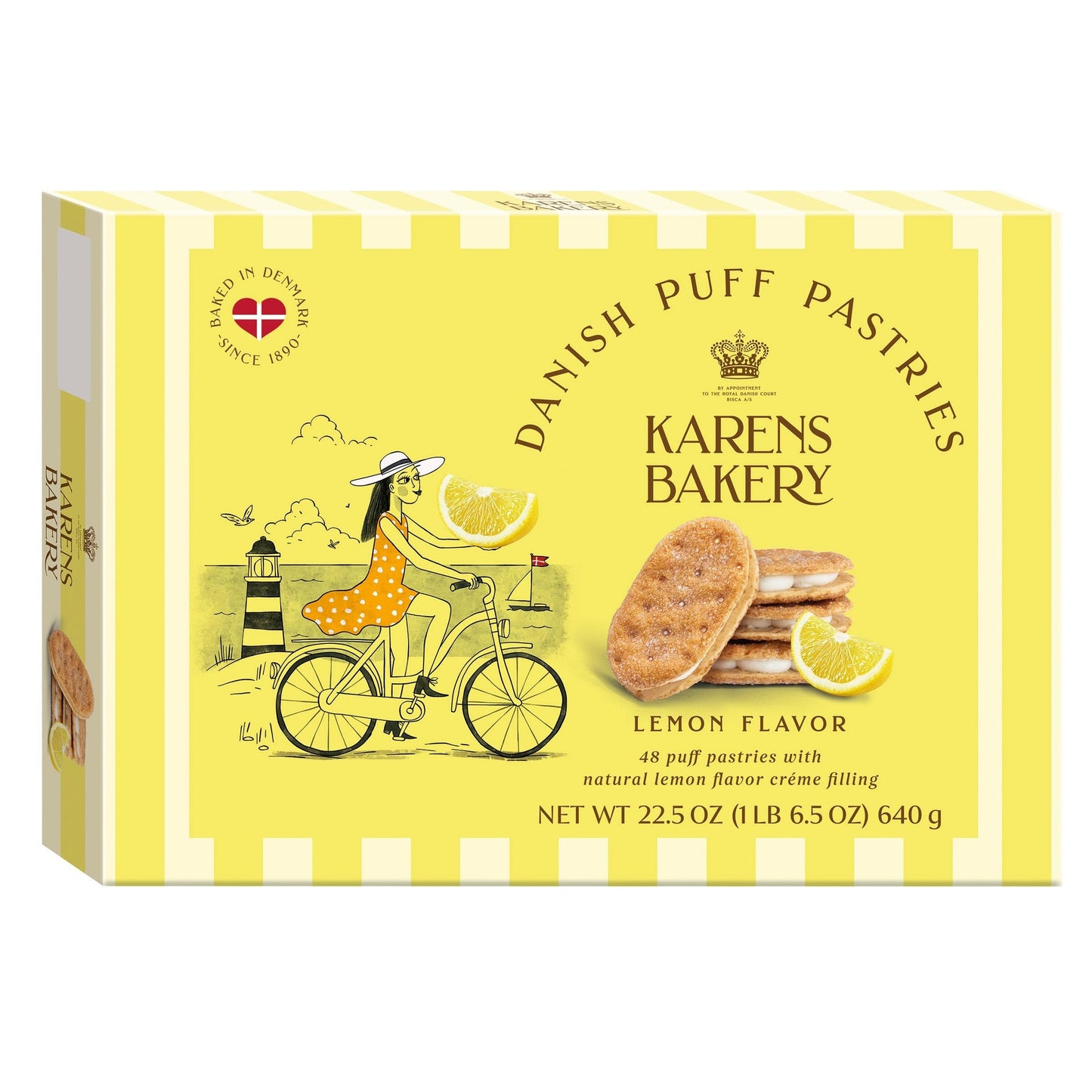 Karen's Bakery Danish Puff Pastries Lemon Cookies, 22.5 oz
