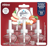 Glade PlugIns Refills Air Freshener, Scented and Essential Oils for Home and Bathroom, Apple Cinnamon, 3.35 Fl Oz, 5 Count