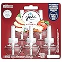 Glade PlugIns Refills Air Freshener, Scented and Essential Oils for Home and Bathroom, Apple Cinnamon, 3.35 Fl Oz, 5 Count