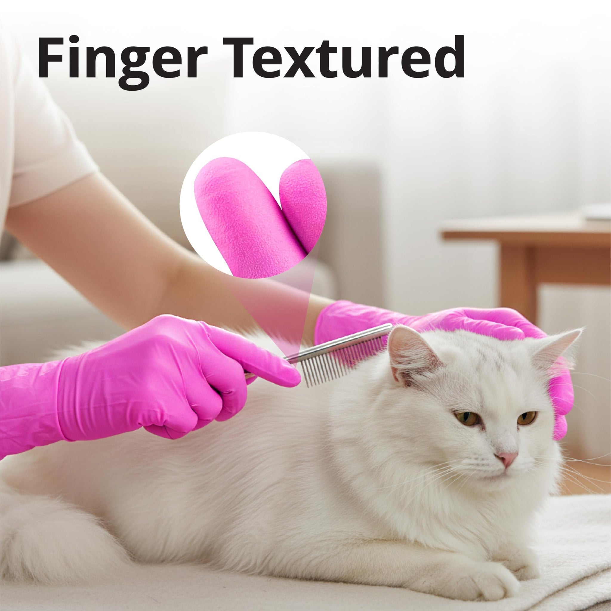SwiftGrip Pink Gloves Powder-Free Nitrile Gloves, 100ct Box - 3-Mil, Gloves Disposable Latex Free, for Kitchen, Cleaning, Estheticians, Hair Stylist