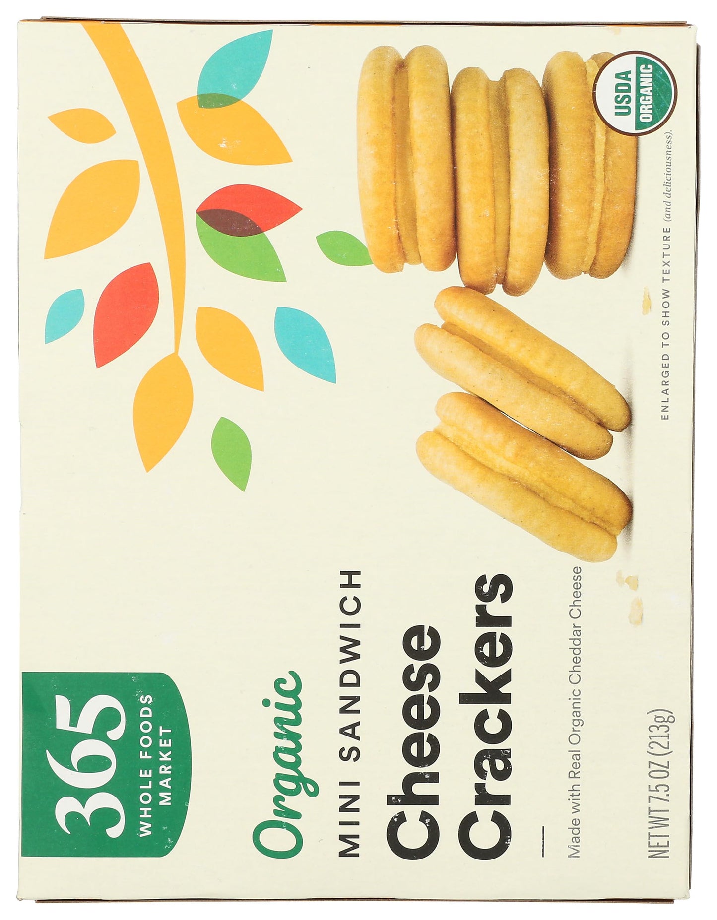 365 by Whole Foods Market, Organic Mini Cheese Sandwich Crackers, 7.5 Ounce