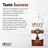 Unjury High Protein Shake Ready to Drink | Chocolate | 20g Grade-A Milk Protein Isolate | Lactose Free | 12 Servings Per Case