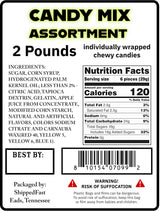 Candy Mix Variety Pack Bulk Assorted Chewy Individually Wrapped Bag of Candy for Pinata Stuffers, Goodie Bags, Birthday Parties, Kids' Treats & Party