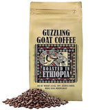 Guzzling Goat Ethiopian Coffee Beans | Premium 100% Arabica Whole Bean Coffee Medium Roast | Strong Flavorful Brew | Sourced & Roasted in Ethiopia | 1