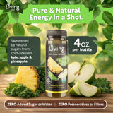 O2 Living Juice Cold Pressed Drink - Pineapple Punch Organic Juice Pack - No Added Sugars or Water, Naturally Sweetened from Fruits, Rich in Nutrients