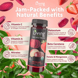 O2 Living Juice Cold Pressed Drink - Red Radiance Organic Juice Pack - No Added Sugar or Water, Naturally Sweetened from Fruits, Rich in Nutrients