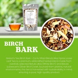 Nelson's Tea Birch Bark - Cut & Sifted Betula Alba Spice Loose Leaf Tea - Wildcrafted Betula Pubescens Spice Blend for Traditional Use, Natural Tea