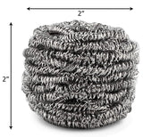 12 Pack Stainless Steel Scourers by Scrub It - Steel Wool Scrubber Pad Used for Dishes, Pots, Pans, and Ovens. Easy scouring for Tough Kitchen