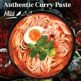 Homiah Laksa Curry Paste, 4 Oz - Gluten-Free, Non-GMO Singaporean Curry Paste, Thai Essentials for Kitchen - Premium Laksa Thai Paste for Authentic
