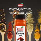 Badia Ground Cayenne Red Pepper, 16 oz - Bold, Spicy & Vibrant for Meats, Seafood, & Vegetables