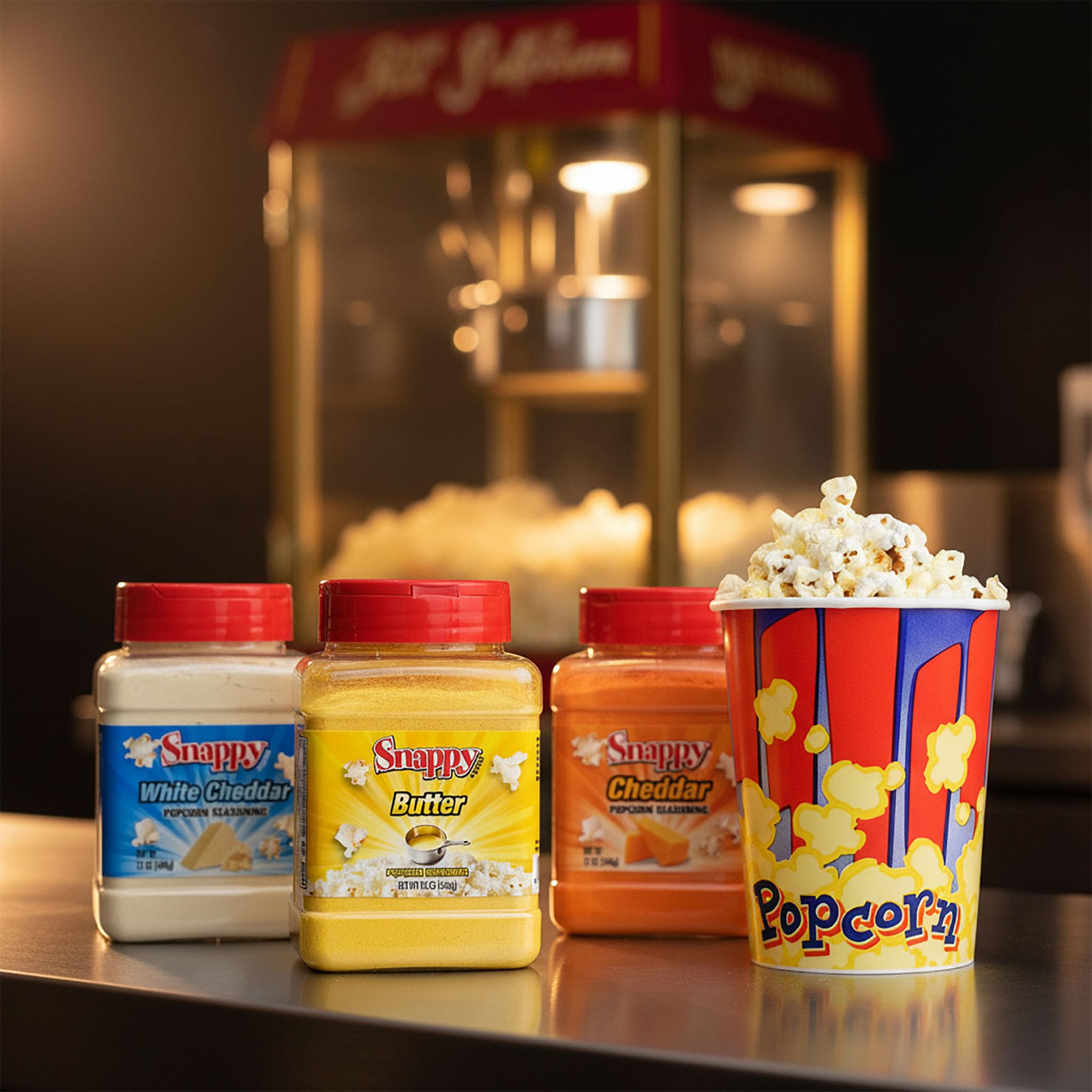 Snappy Mix and Match Popcorn Seasonings and Salts, 3-Pack, Build Your Own Savory, Sweet, or Salt Bundle