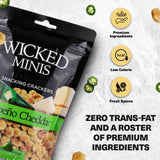 Wicked Minis Soup & Oyster Crackers - Saltine & Salted Flavored Mini Puffed Soup, Savory Snacking Mix, Seasoned Croutons Salad Toppers, Crackers