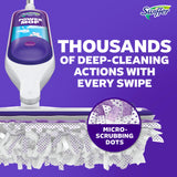 Swiffer PowerMop Mopping Kit for Floor Cleaning, Set Includes 1 Power Mop, 2 Replacement Pads, 1 Liquid Solution Refill, 2 Batteries, No Bucket Needed