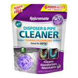 Rejuvenate Disposal Cleaner, 6 Pods, Lavender-Scented Disposal and Pipe Cleaner Pods with Bio-Enzymatic Formula Help Break Down Leftover Food Waste