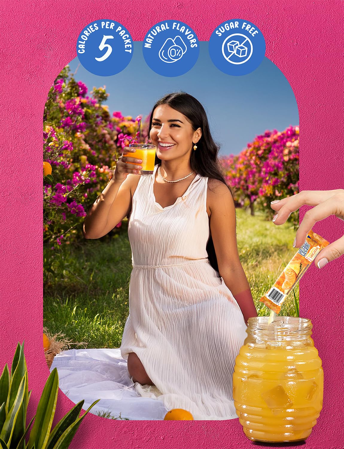 Klass Aguas Frescas, Powdered Drink Mix Variety Pack, 40 Singles Zero Sugar & Caffeine-Free Powder Packets, Water Drink Mix, Flavors: Cucumber