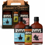 Rufus Teague Sugar-Free BBQ Sauces and Dry Rub Gift Set, Gluten-Free 3pk