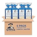 Quaker Large Rice Cakes, Lightly Salted, Gluten Free, 100% Whole Grains, 4.47 Oz, Pack of 6