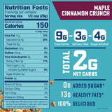 B. Fine Foods - Keto Granola High Protein Snack - Maple Cinnamon Crunch - Breakfast Blend of Coconut, Seeds & Nuts - 2g Net Carbs, Gluten