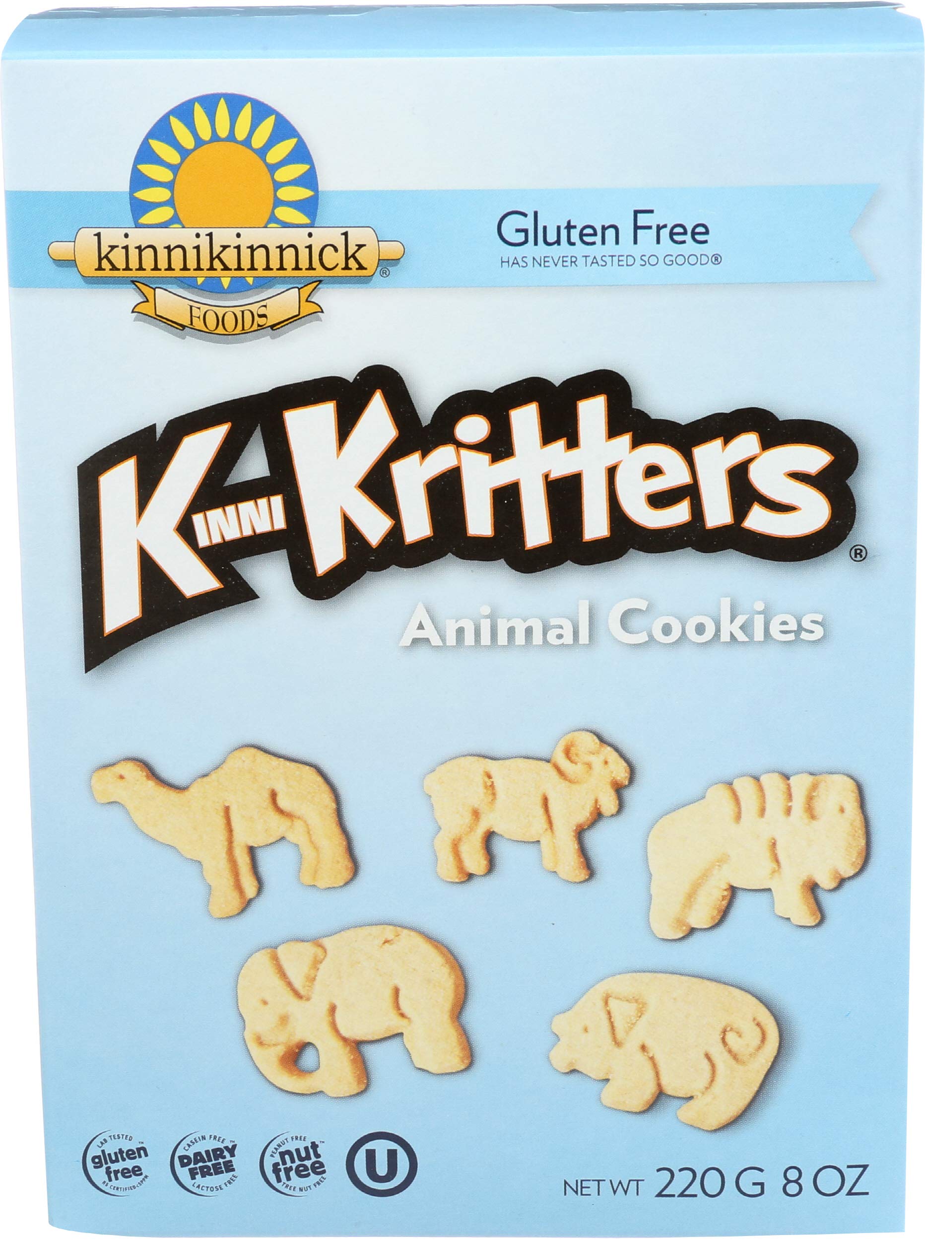 Kinnikinnick KinniKritters Animal Cookies Gluten Free - 8 oz